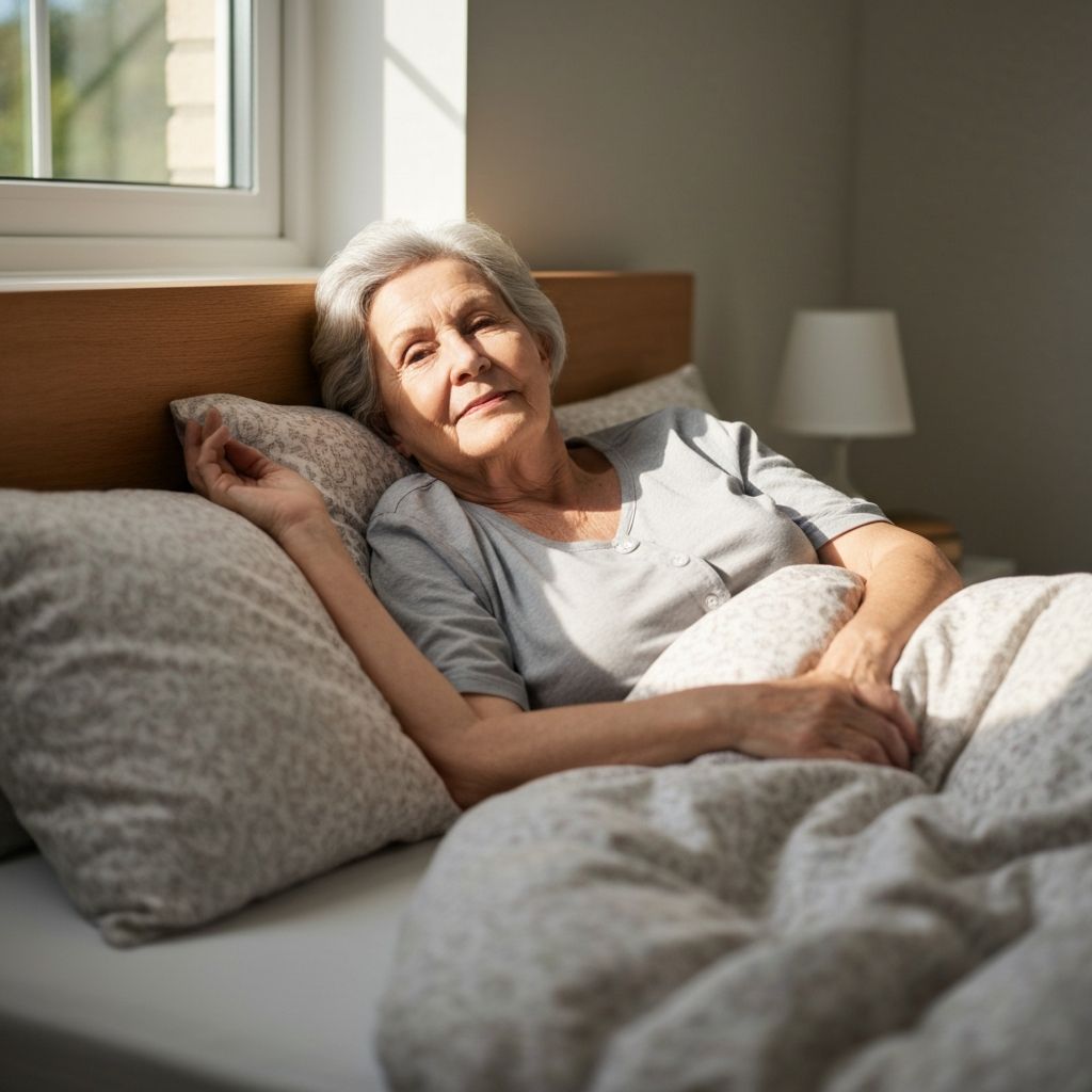 Person sleeping peacefully