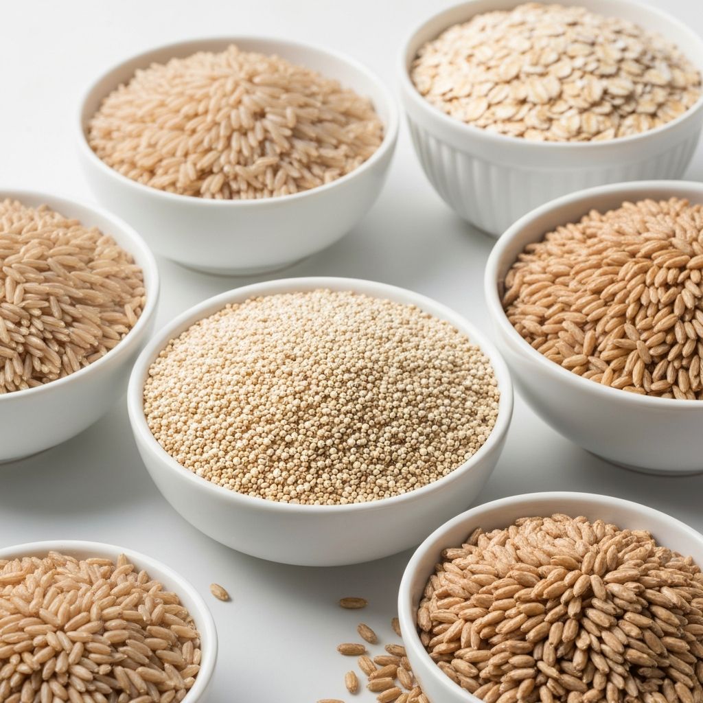 Variety of whole grains